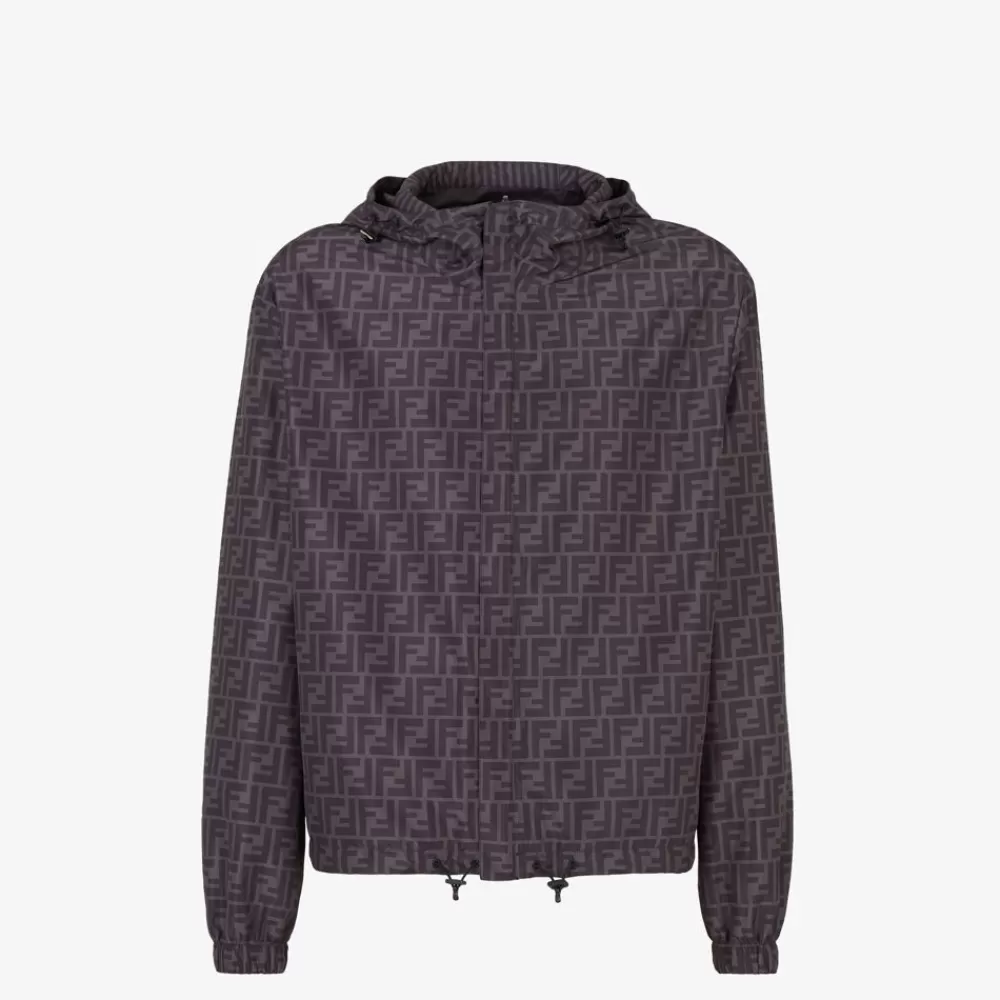 Cappotti E Capispalla>Fendi Giubbotto In Nylon Nero