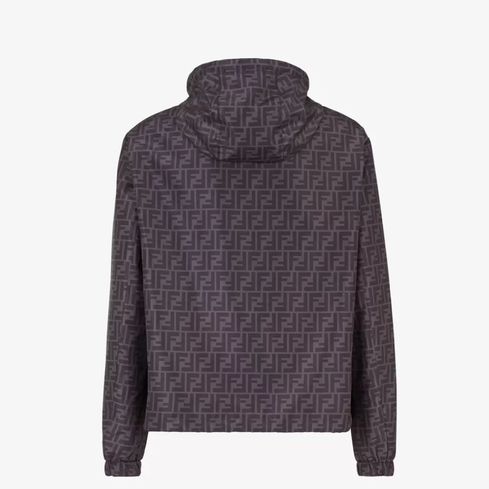 Cappotti E Capispalla>Fendi Giubbotto In Nylon Nero