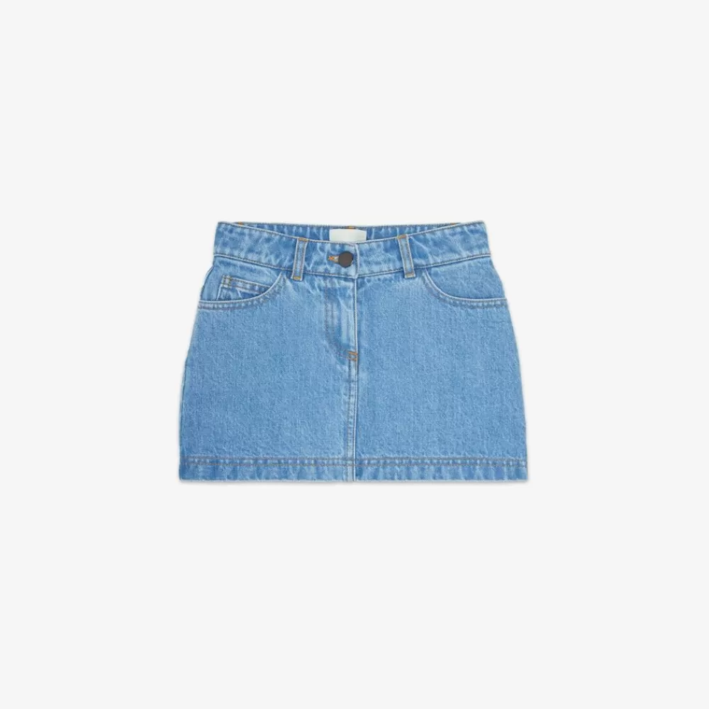 Abbigliamento>Fendi Gonna Junior In Denim