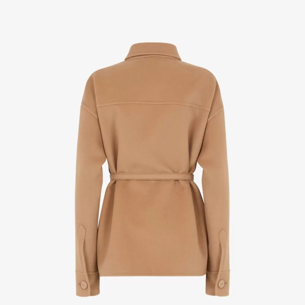 Giacche>Fendi Go-To Jacket In Cashmere Cammello