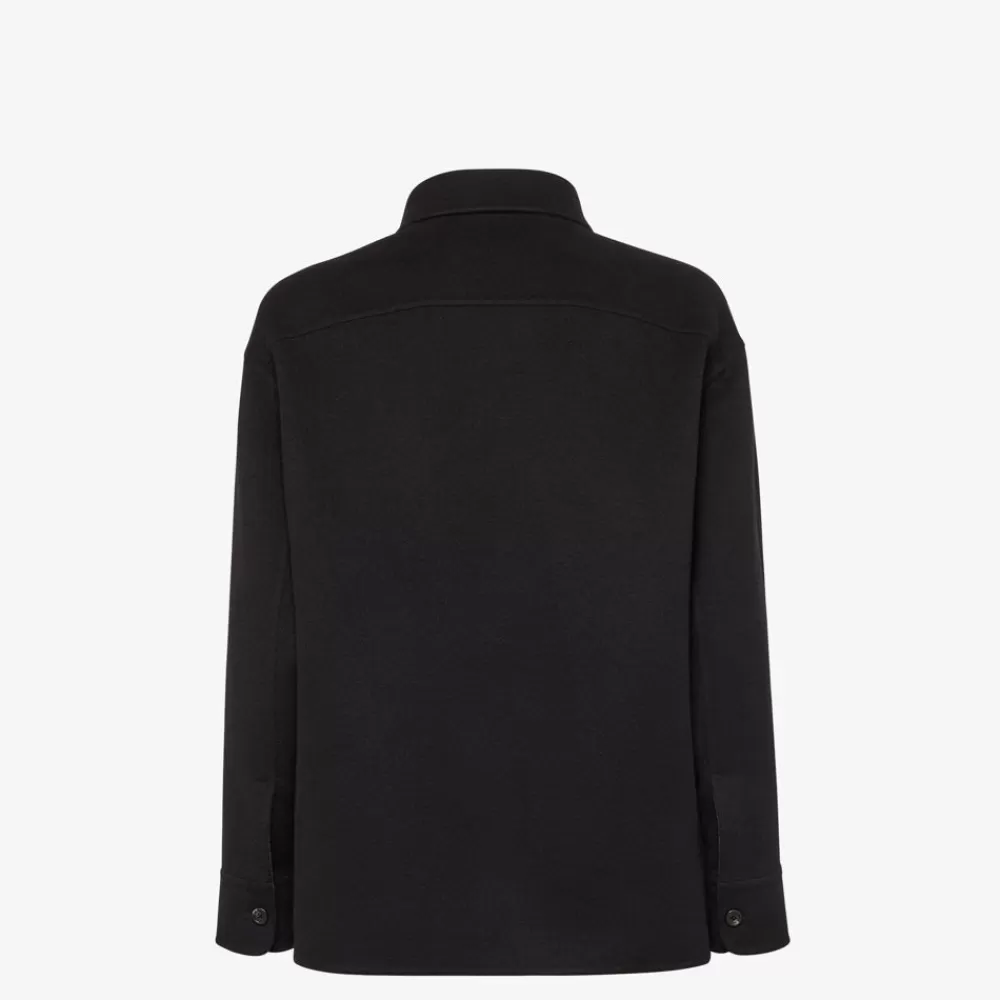Cappotti E Capispalla>Fendi Go-To Jacket In Cashmere Nero