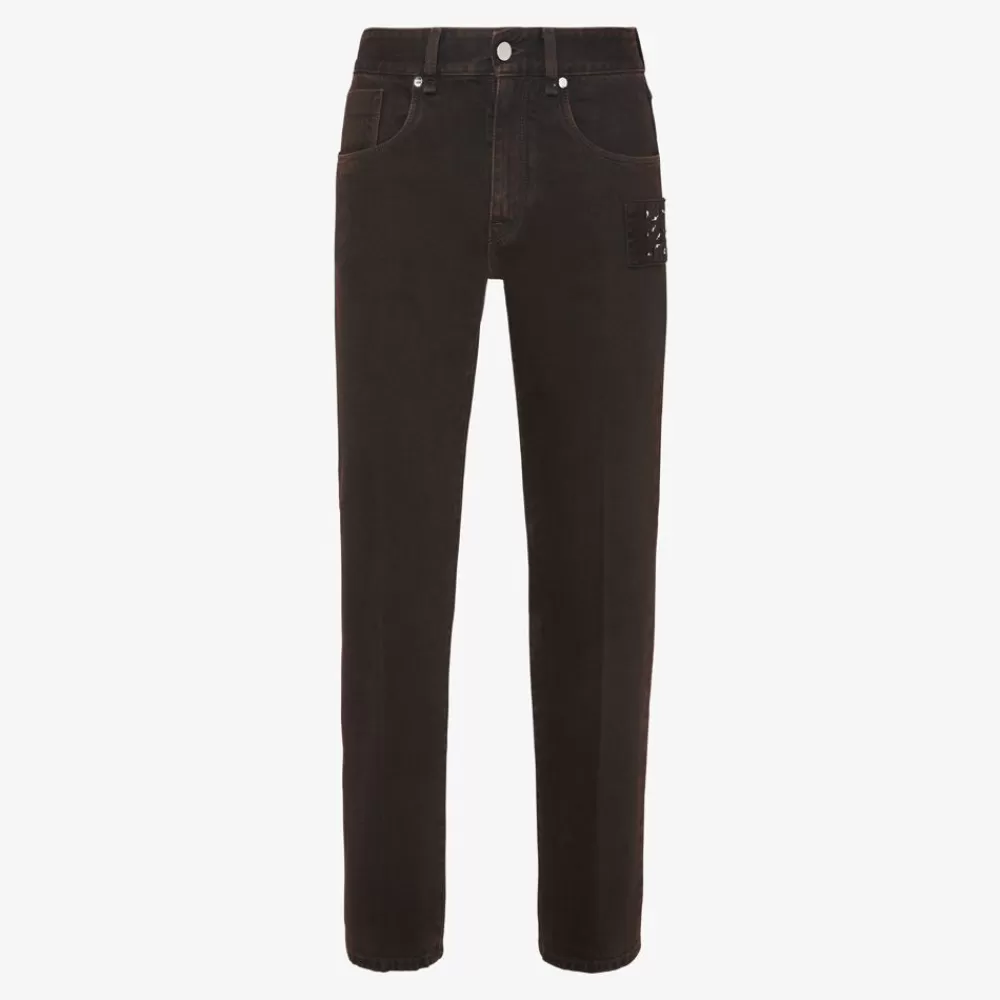 Denim E Pantaloni>Fendi Jeans In Denim Marrone