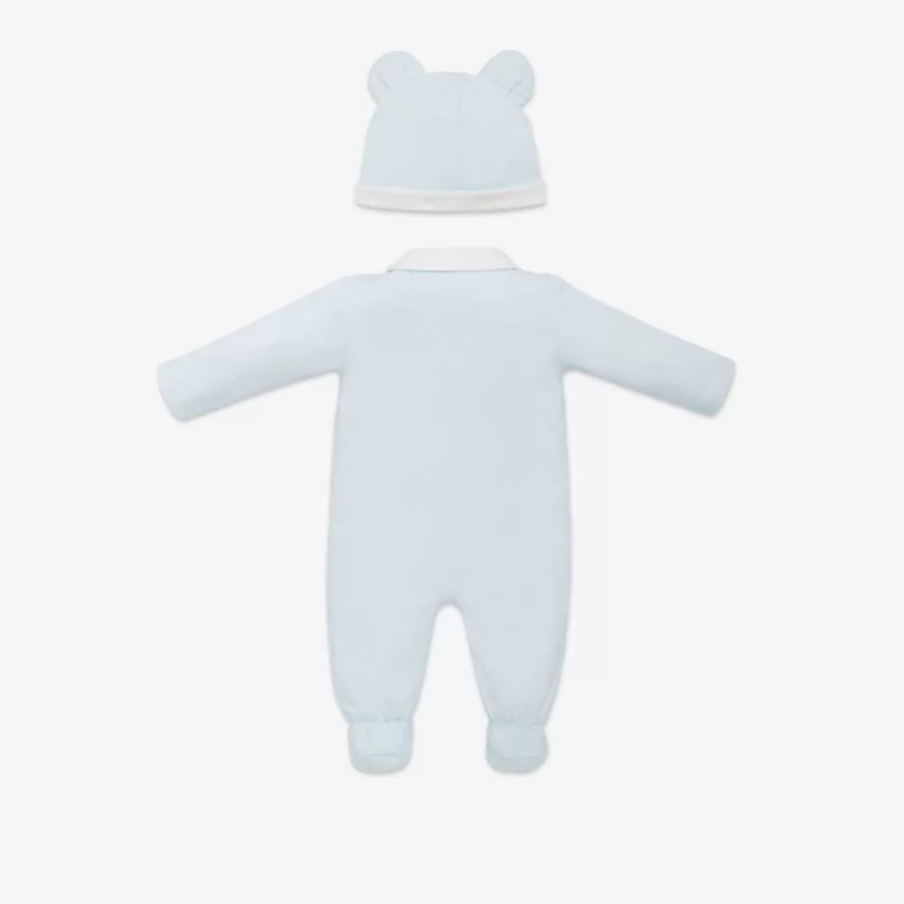 Bambina>Fendi Kit Baby In Jersey Con Stampa Celeste