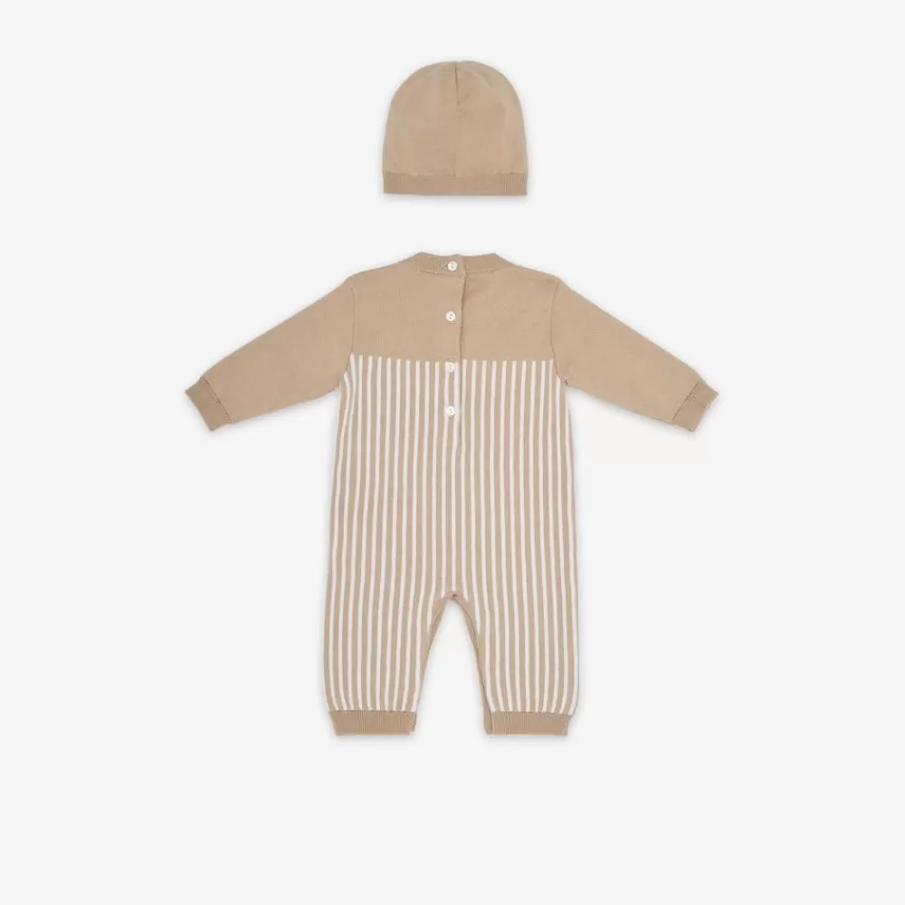 Bambina>Fendi Kit In Maglia Beige