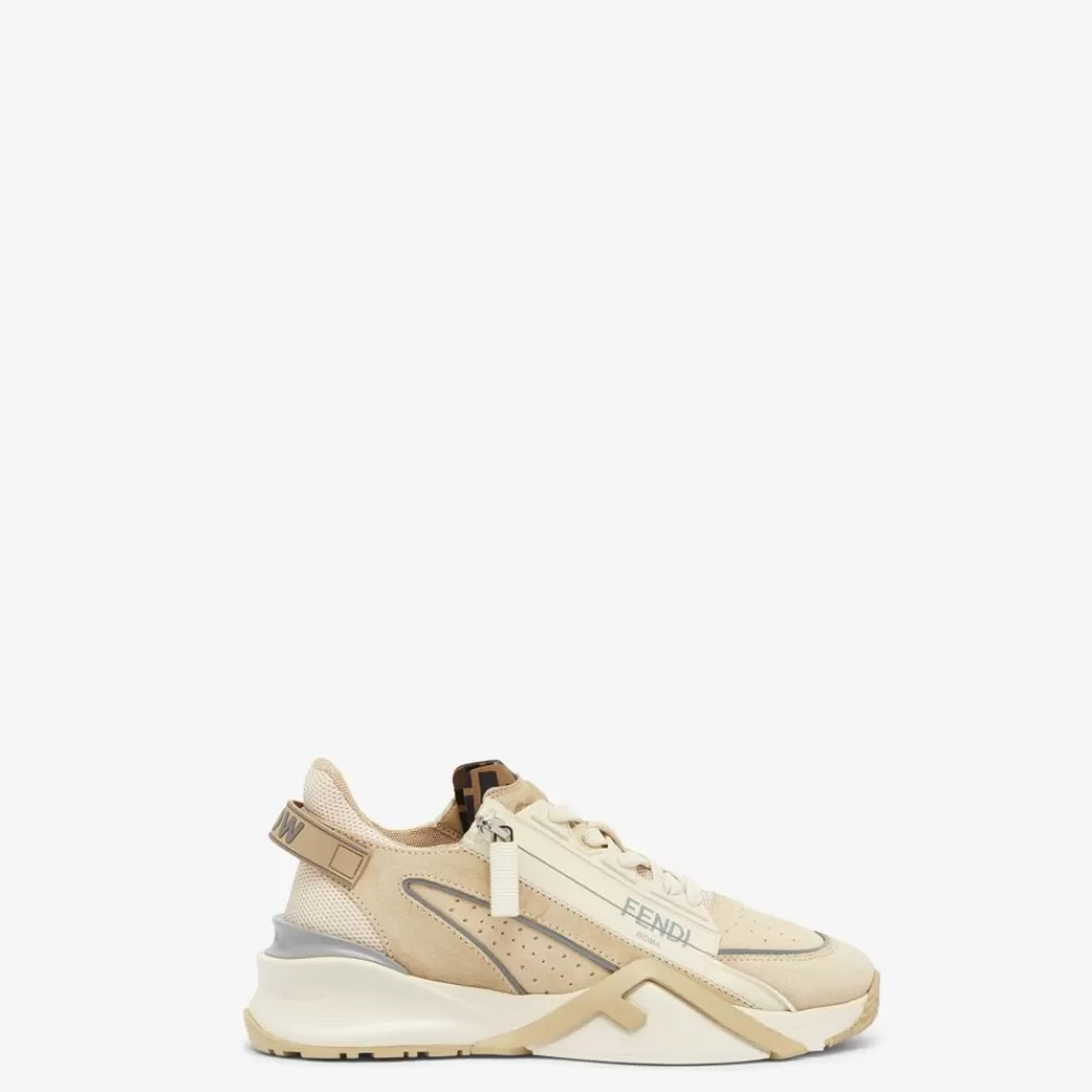 Sneakers>Fendi Low Top In Suede Beige