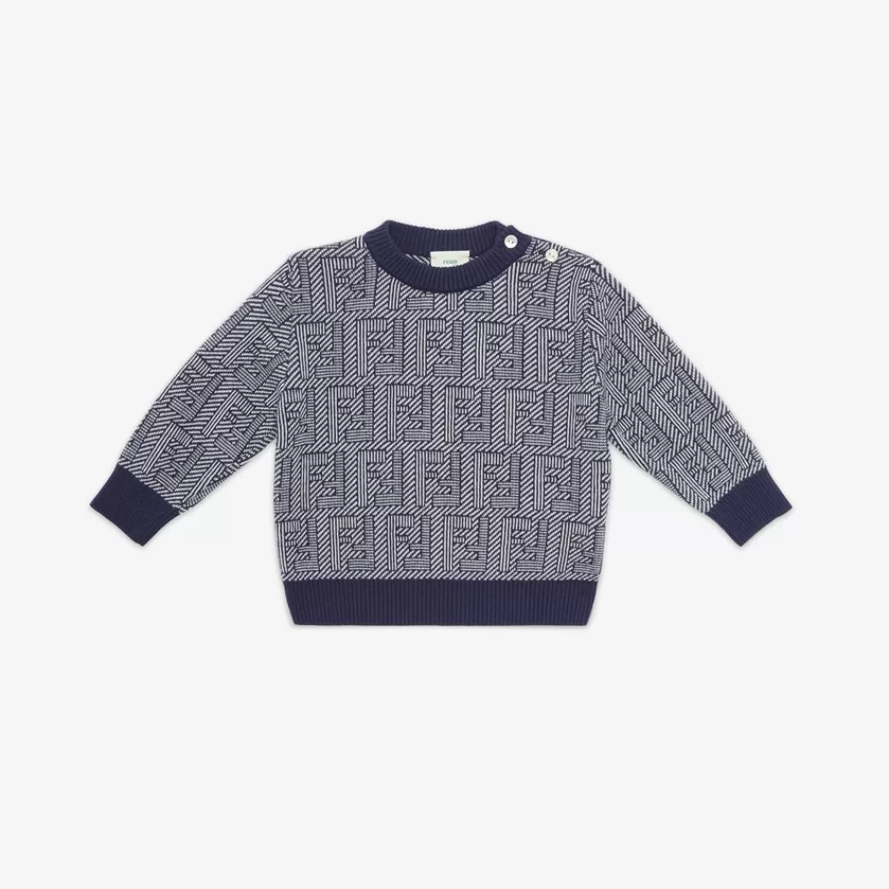 Bambina>Fendi Maglia Di Lana Baby Con Logo