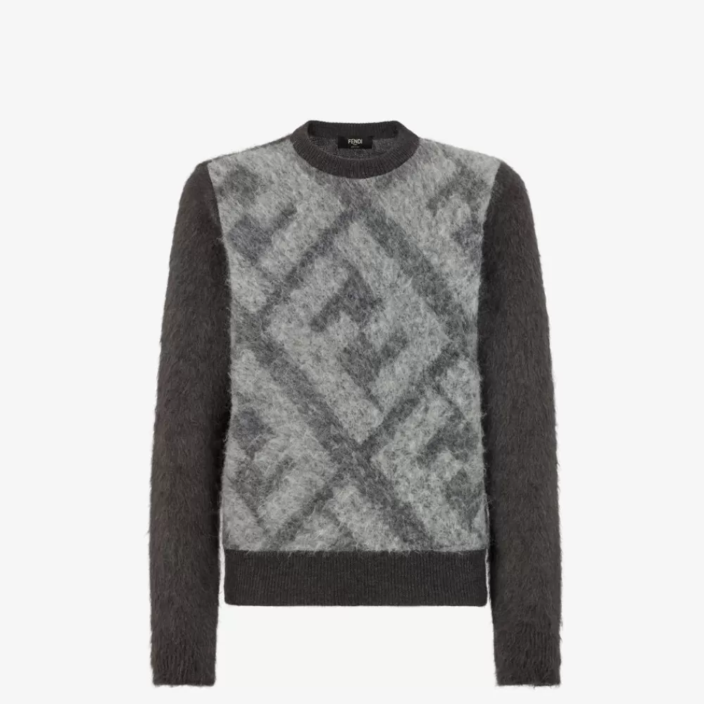 Maglieria>Fendi Maglia In Alpaca Grigia