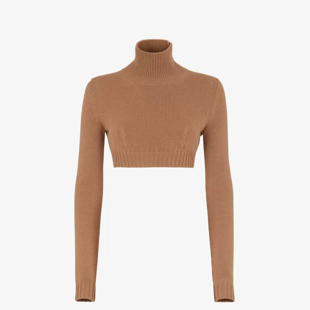 Completi>Fendi Maglia In Cashmere Marrone