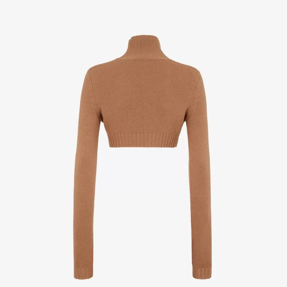 Completi>Fendi Maglia In Cashmere Marrone