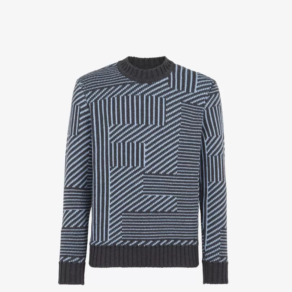 Maglieria>Fendi Maglia In Filato Jacquard Multicolor