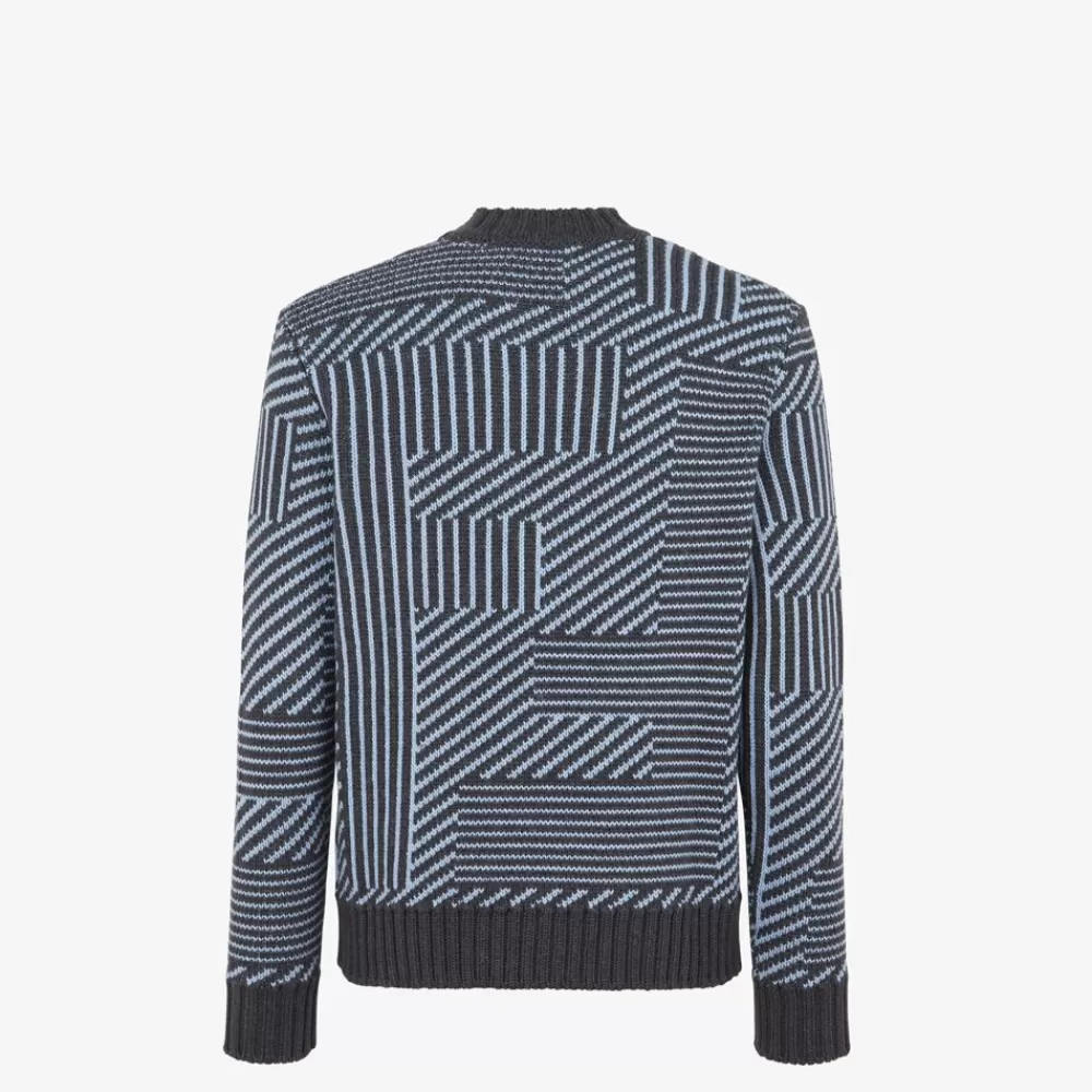 Maglieria>Fendi Maglia In Filato Jacquard Multicolor