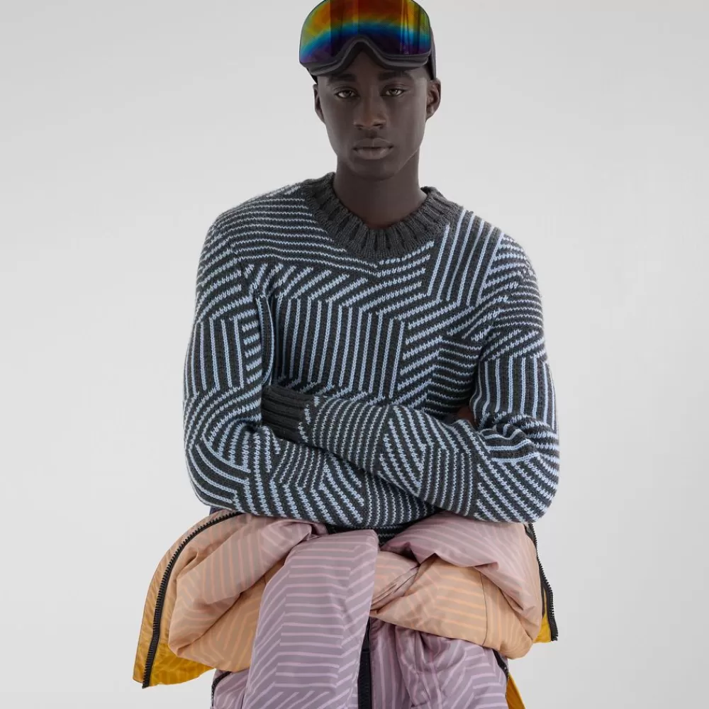 Maglieria>Fendi Maglia In Filato Jacquard Multicolor