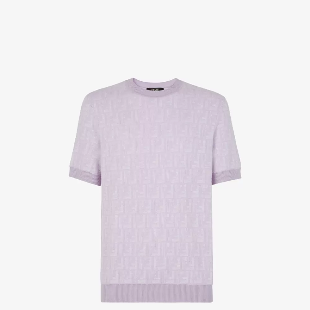 Maglieria>Fendi Maglia In Lana Lilla