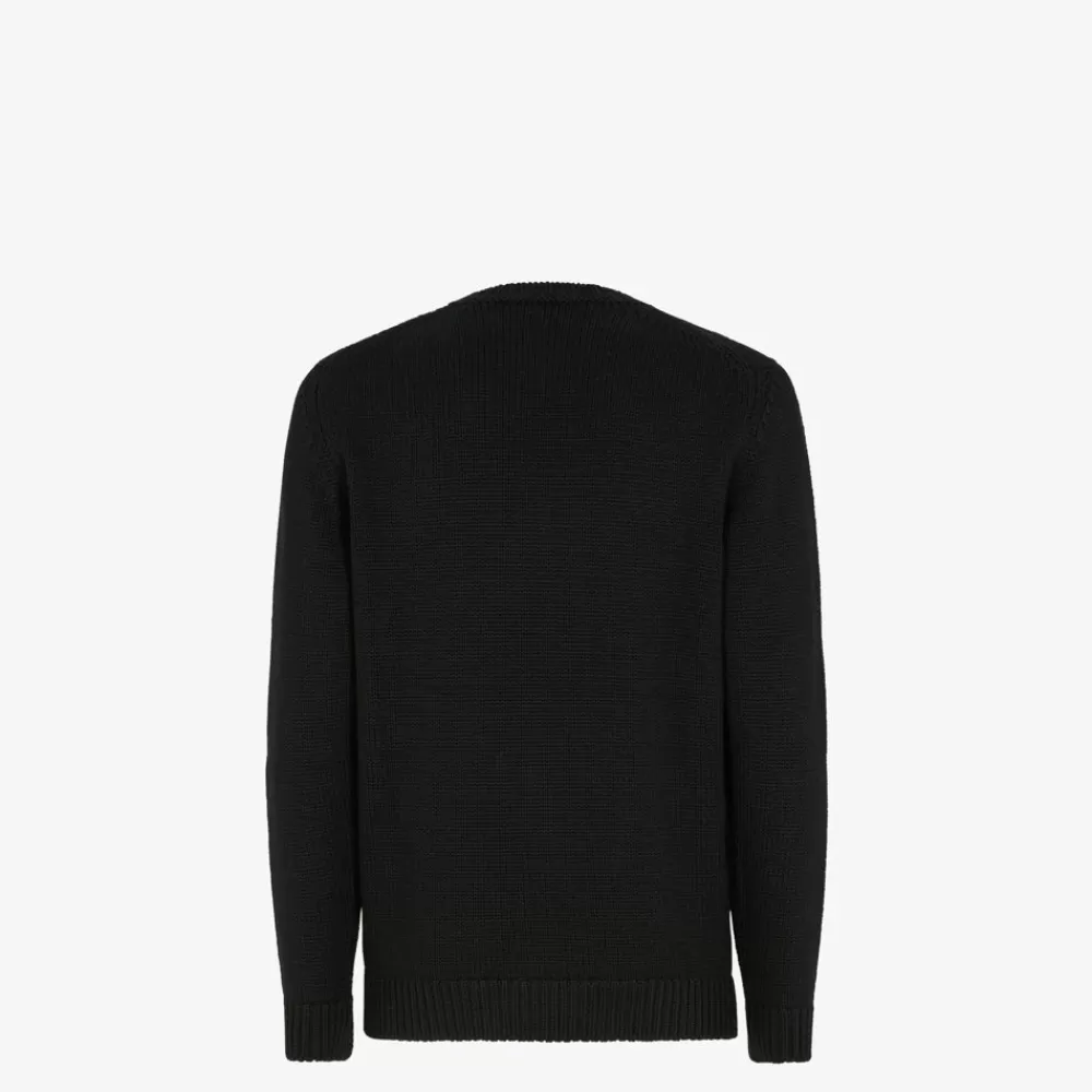 Maglieria>Fendi Maglia In Lana Nera