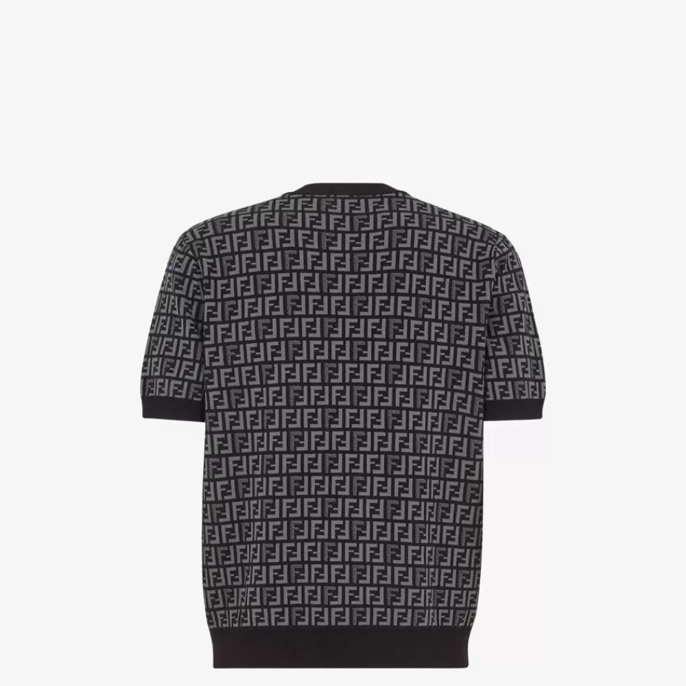 Maglieria>Fendi Maglia In Tessuto Nero