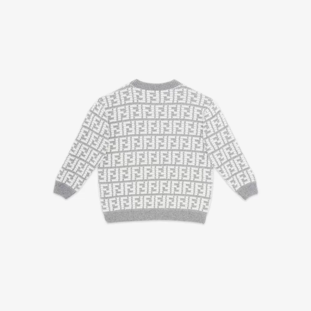 Abbigliamento>Fendi Maglia Junior Di Ciniglia Con Logo