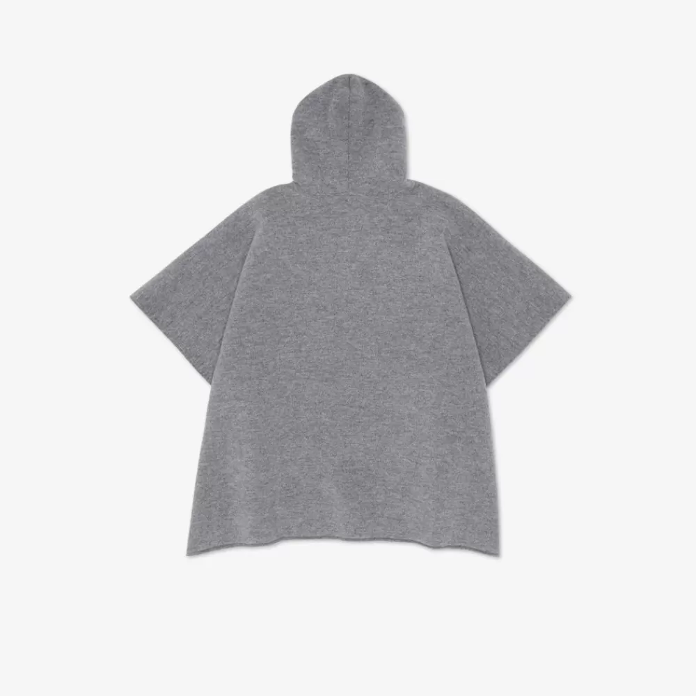 Abbigliamento>Fendi Mantella Junior Reversibile In Lana E Cashmere Con Logo Ff