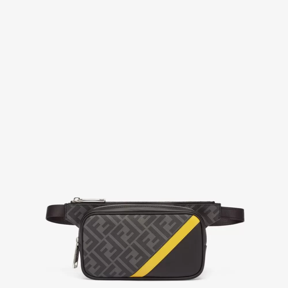 Borse Mini>Fendi Marsupio In Tessuto Ff Nero
