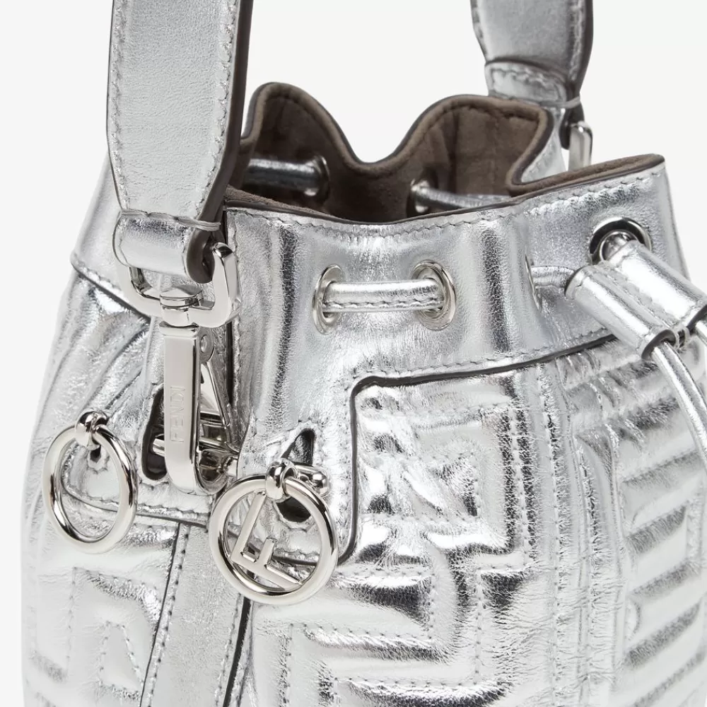 Borse Mini>Fendi Mini Borsa By Marc Jacobs In Pelle Trapuntata Argento