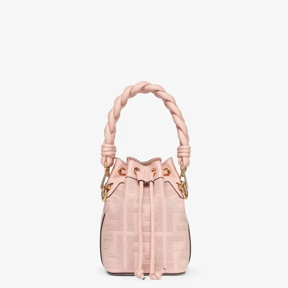 Borse Mini>Fendi Minibag In Canvas Ff Rosa