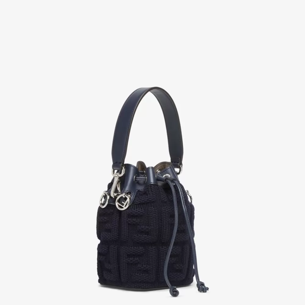 Borse Mini>Fendi Minibag In Lana Ff Blu Notte