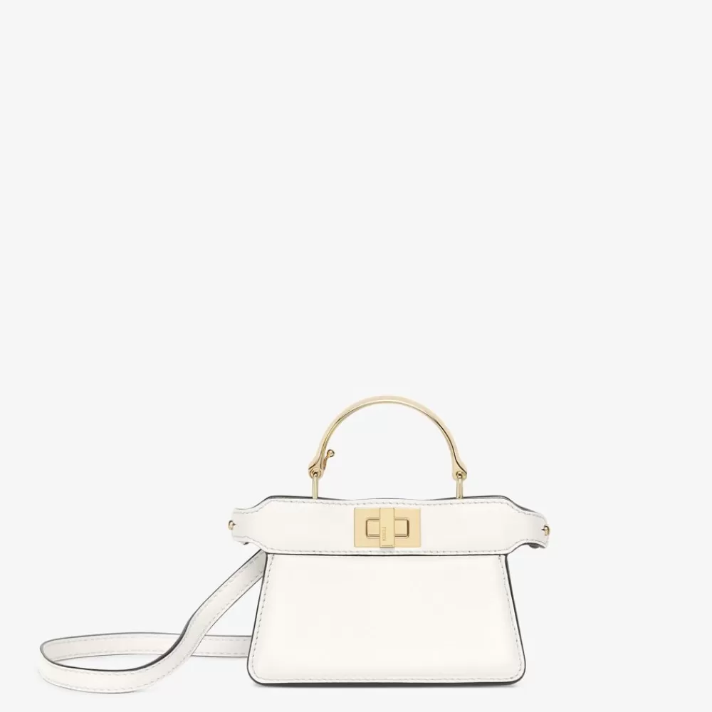 Miniature Bags>Fendi Minibag In Nappa Bianca
