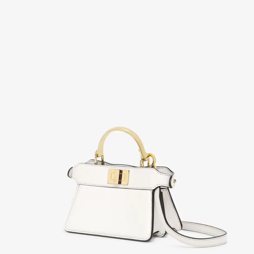 Miniature Bags>Fendi Minibag In Nappa Bianca