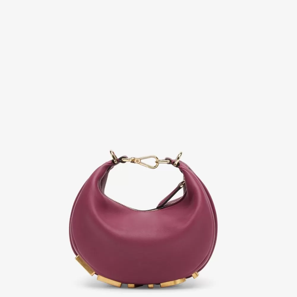 Borse Mini>Fendi Minibag In Pelle Bordeaux