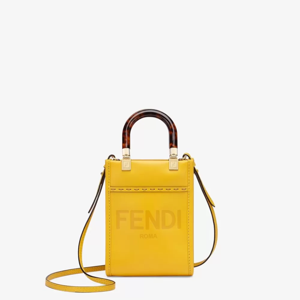 Borse Mini>Fendi Minibag In Pelle Gialla