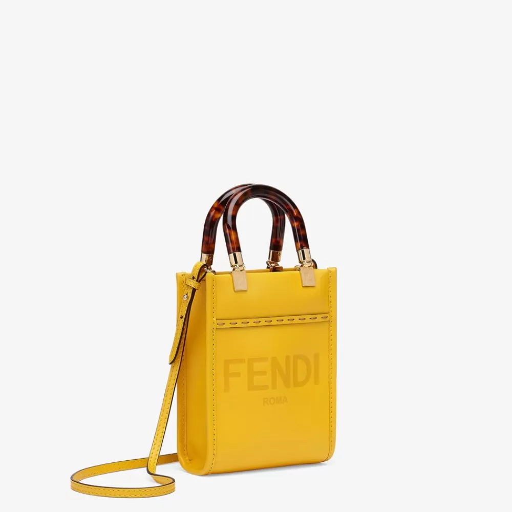 Borse Mini>Fendi Minibag In Pelle Gialla