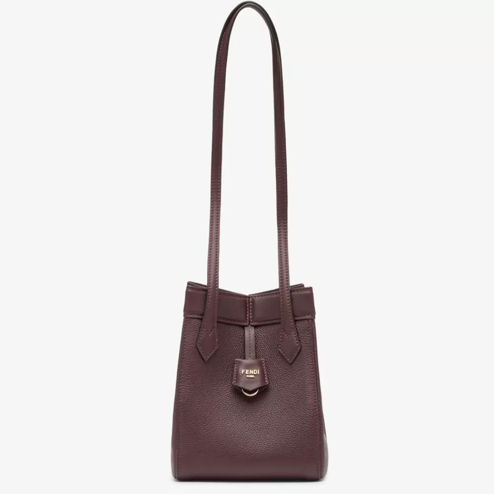 Borse Mini>Fendi Minibag Trasformabile In Pelle Bordeaux