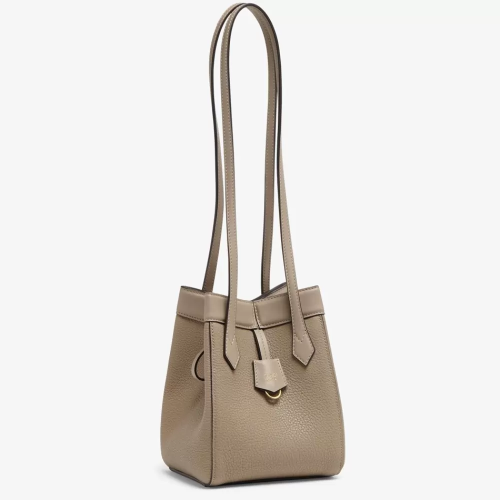Borse Mini>Fendi Minibag Trasformabile In Pelle Tortora