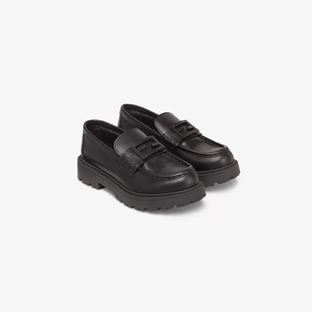 Scarpe>Fendi Mocassino Junior In Pelle Con Logo