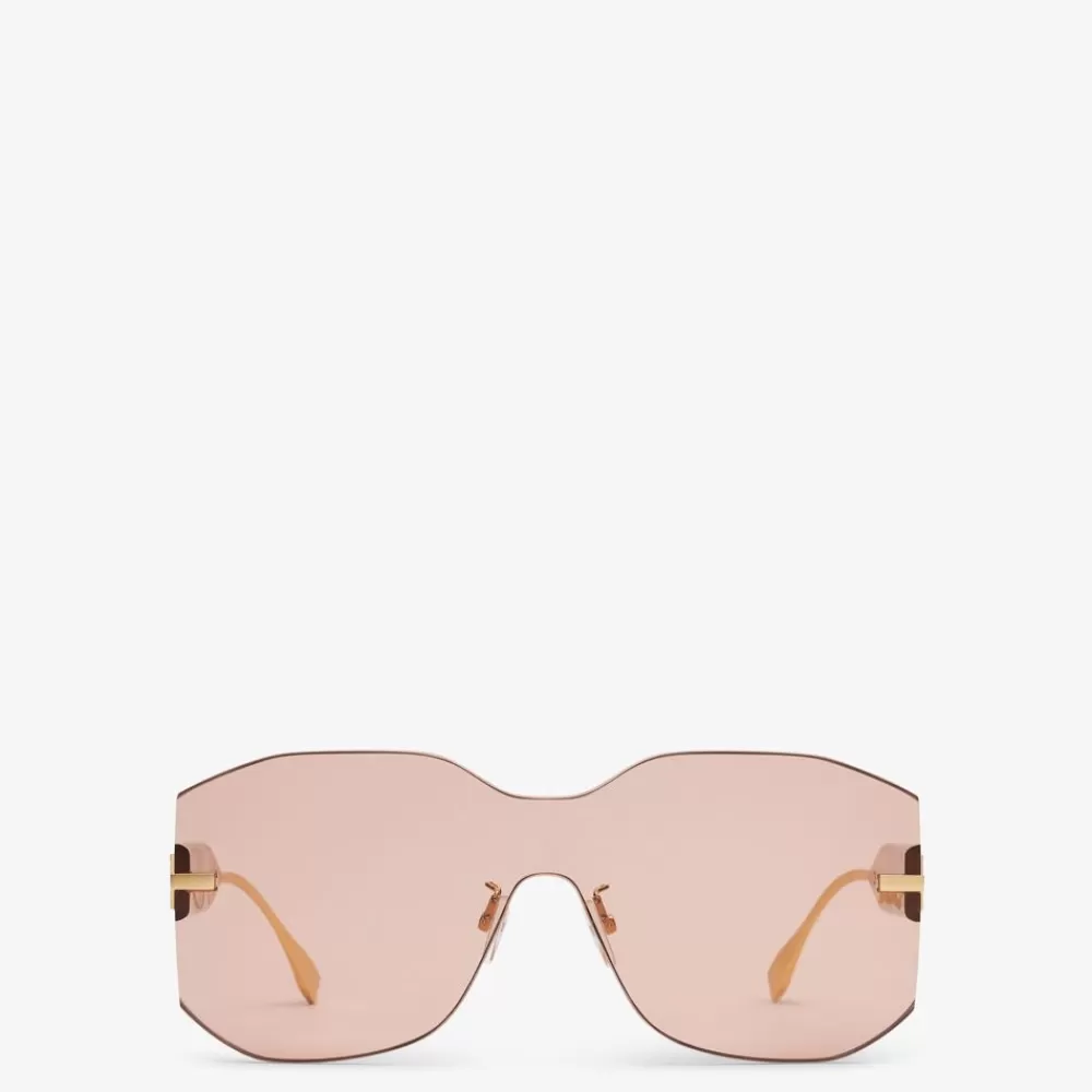 Occhiali>Fendi Occhiali Da Sole A Mascherina Rosa