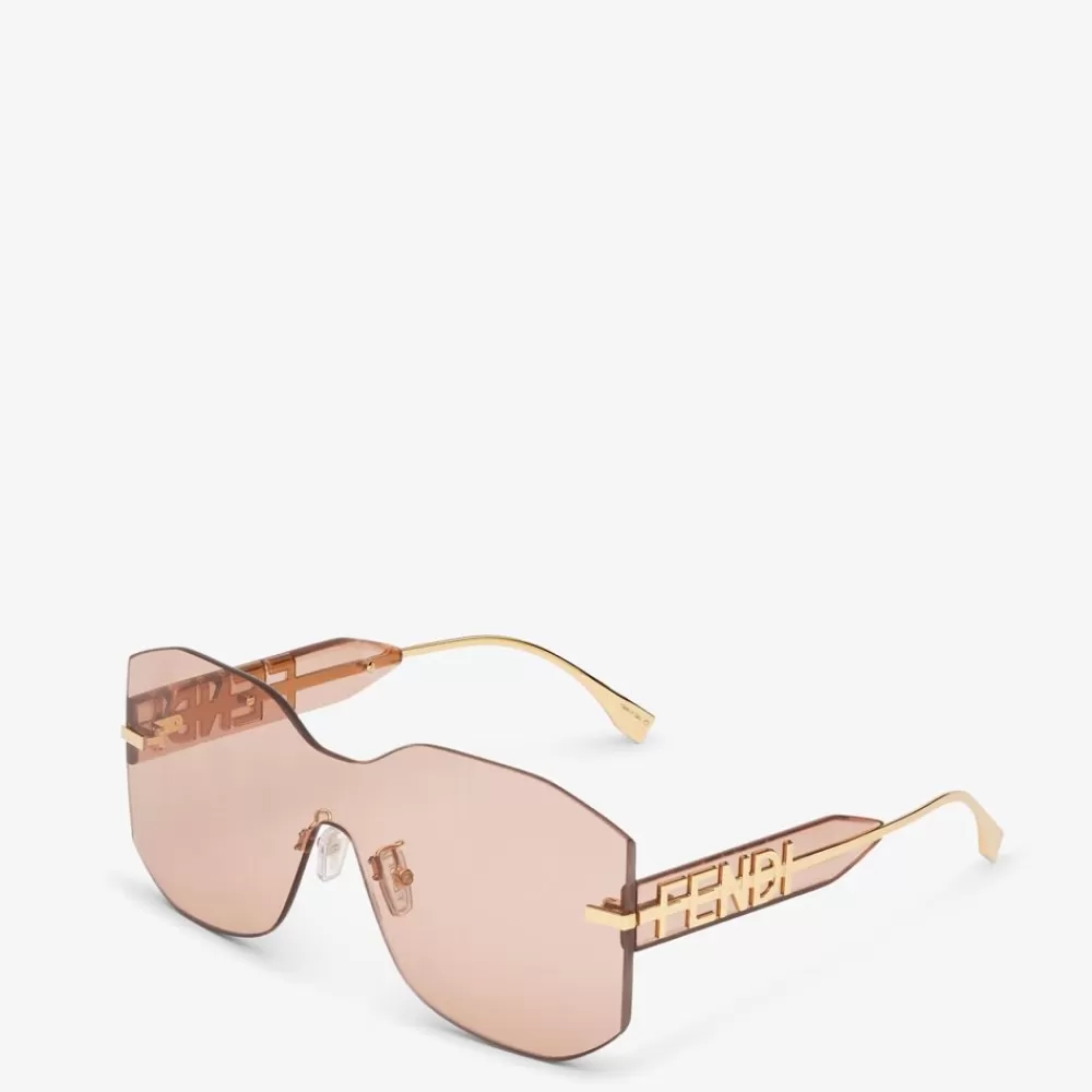 Occhiali>Fendi Occhiali Da Sole A Mascherina Rosa