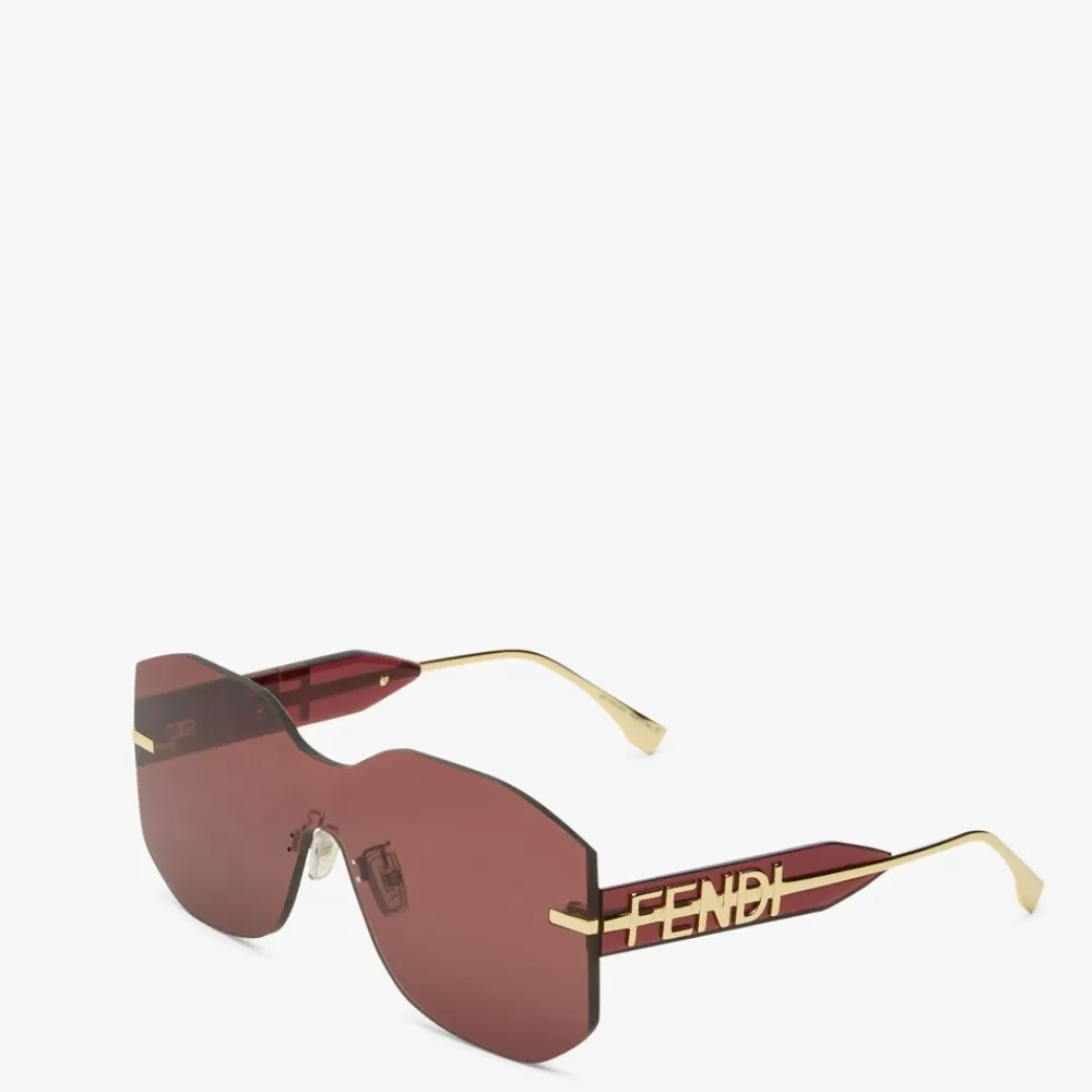 Occhiali>Fendi Occhiali Da Sole A Mascherina Viola