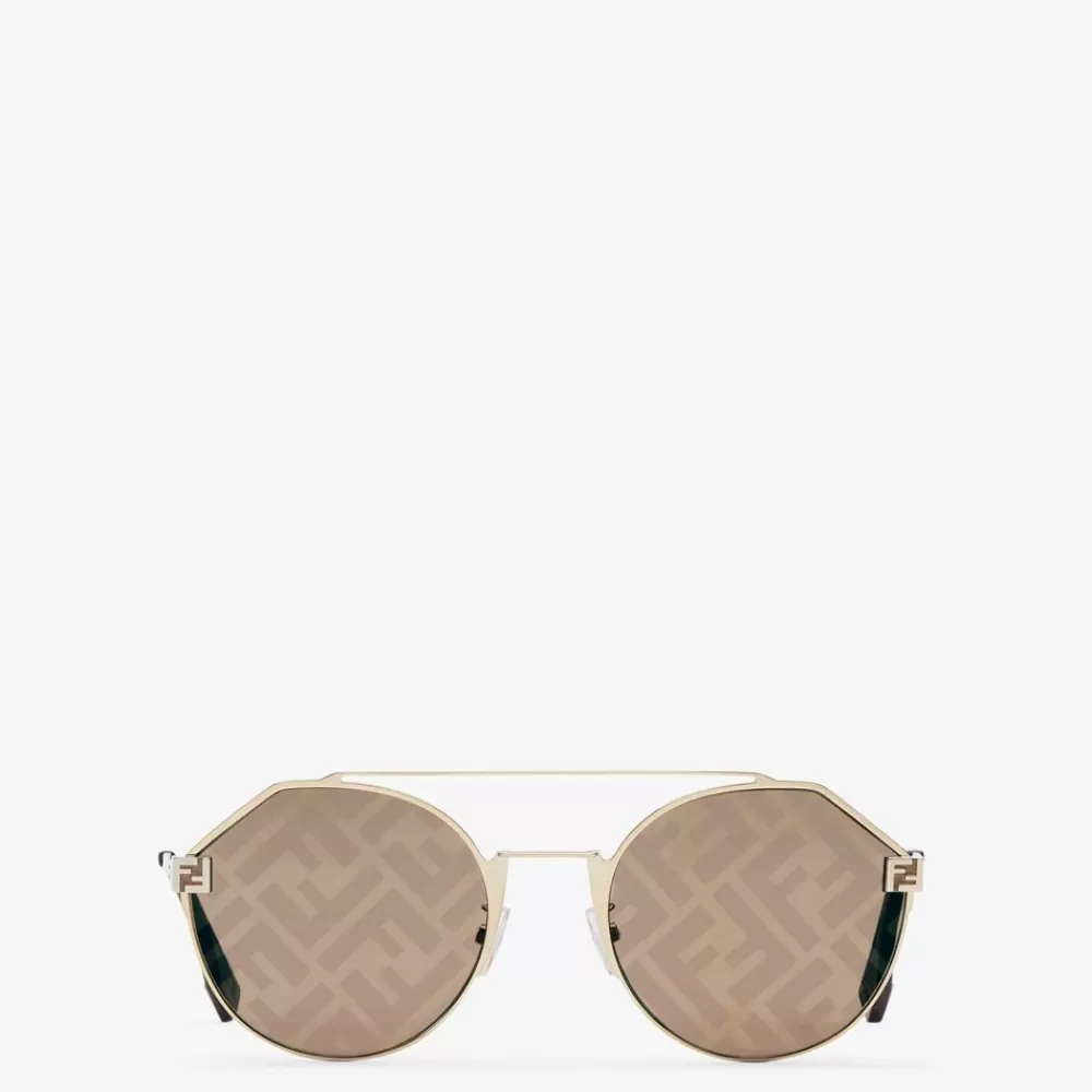 Occhiali>Fendi Occhiali Da Sole Dorati