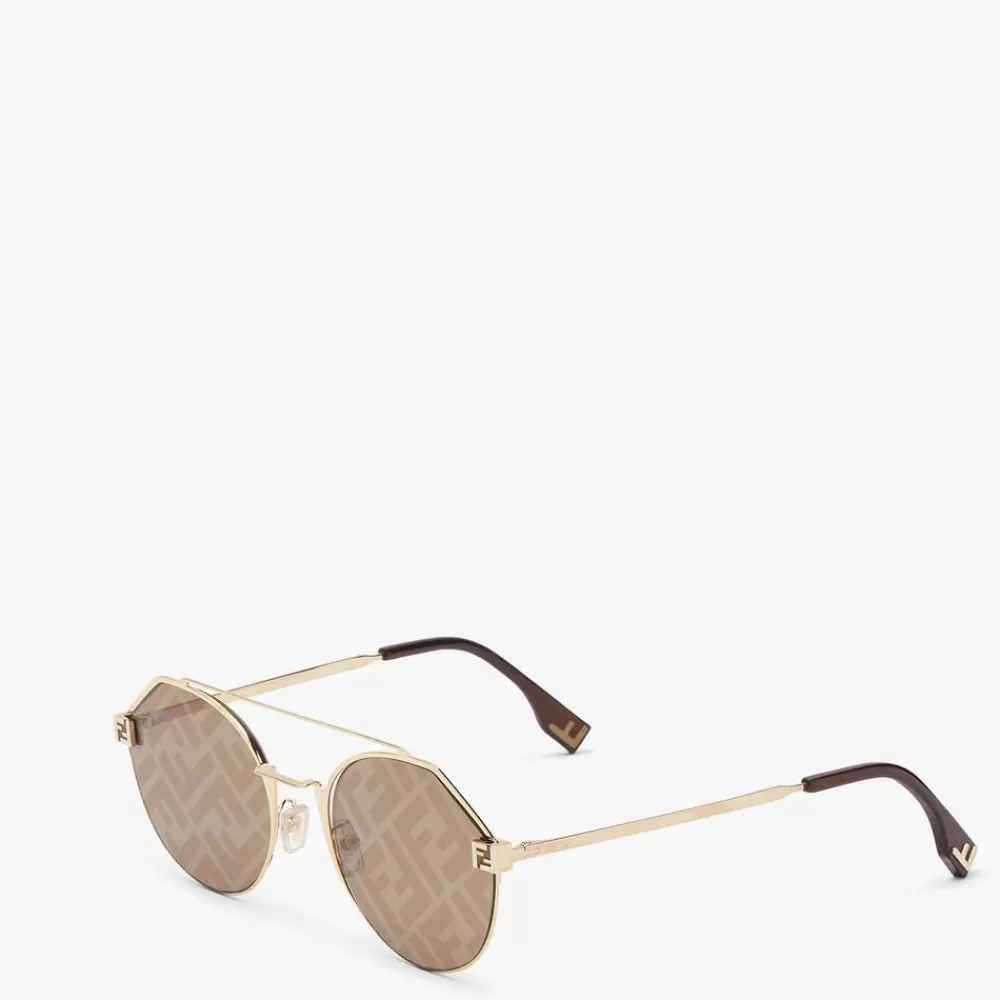 Occhiali>Fendi Occhiali Da Sole Dorati
