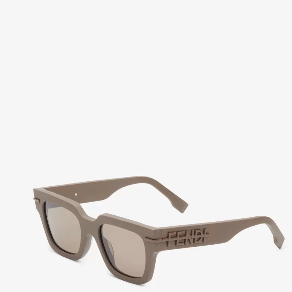 Occhiali>Fendi Occhiali Da Sole In Acetato Beige
