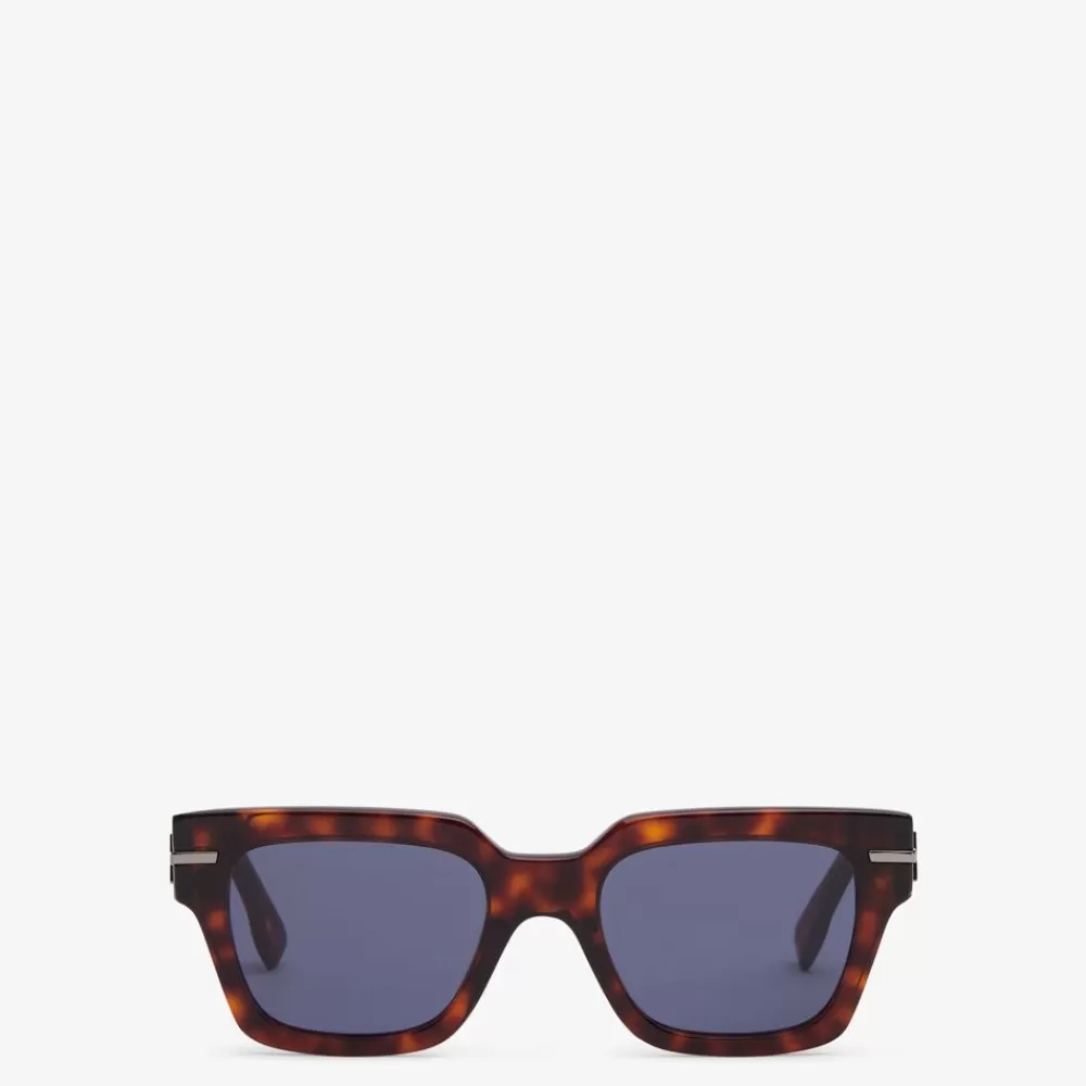 Occhiali>Fendi Occhiali Da Sole In Acetato Havana Rossa