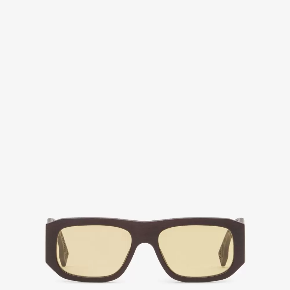 Occhiali>Fendi Occhiali Da Sole In Acetato Marrone