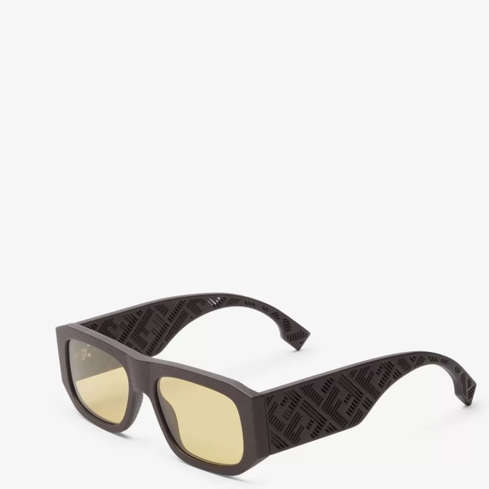 Occhiali>Fendi Occhiali Da Sole In Acetato Marrone