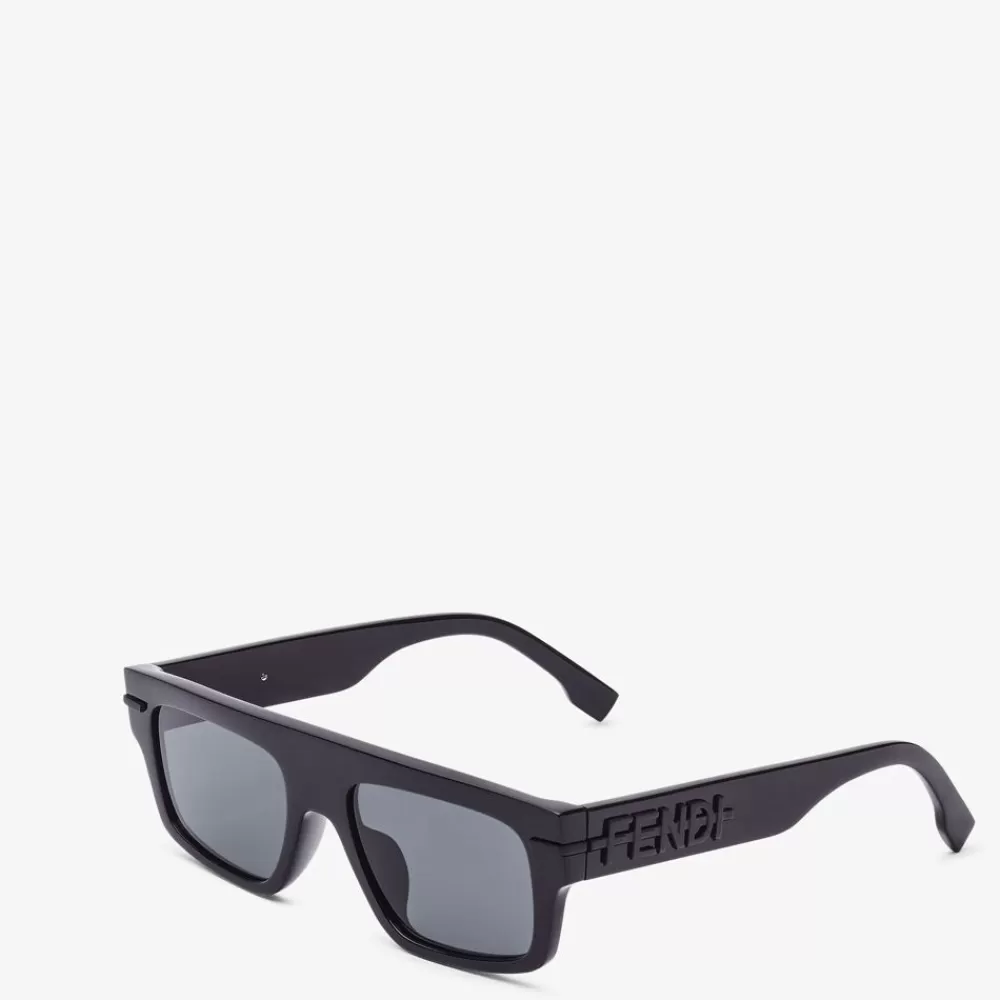 Occhiali>Fendi Occhiali Da Sole In Acetato Nero