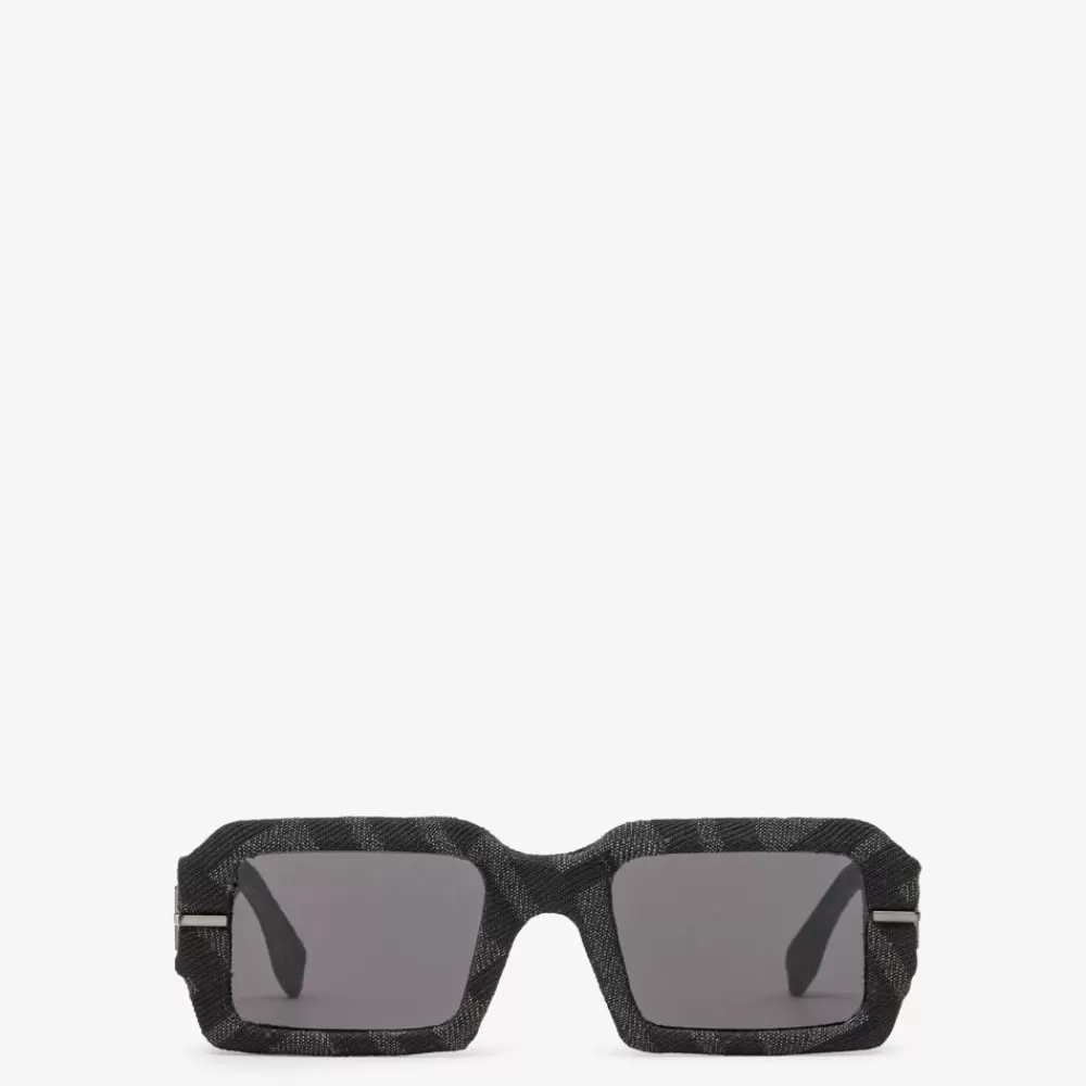 Occhiali>Fendi Occhiali Da Sole In Tessuto Ff Grigio