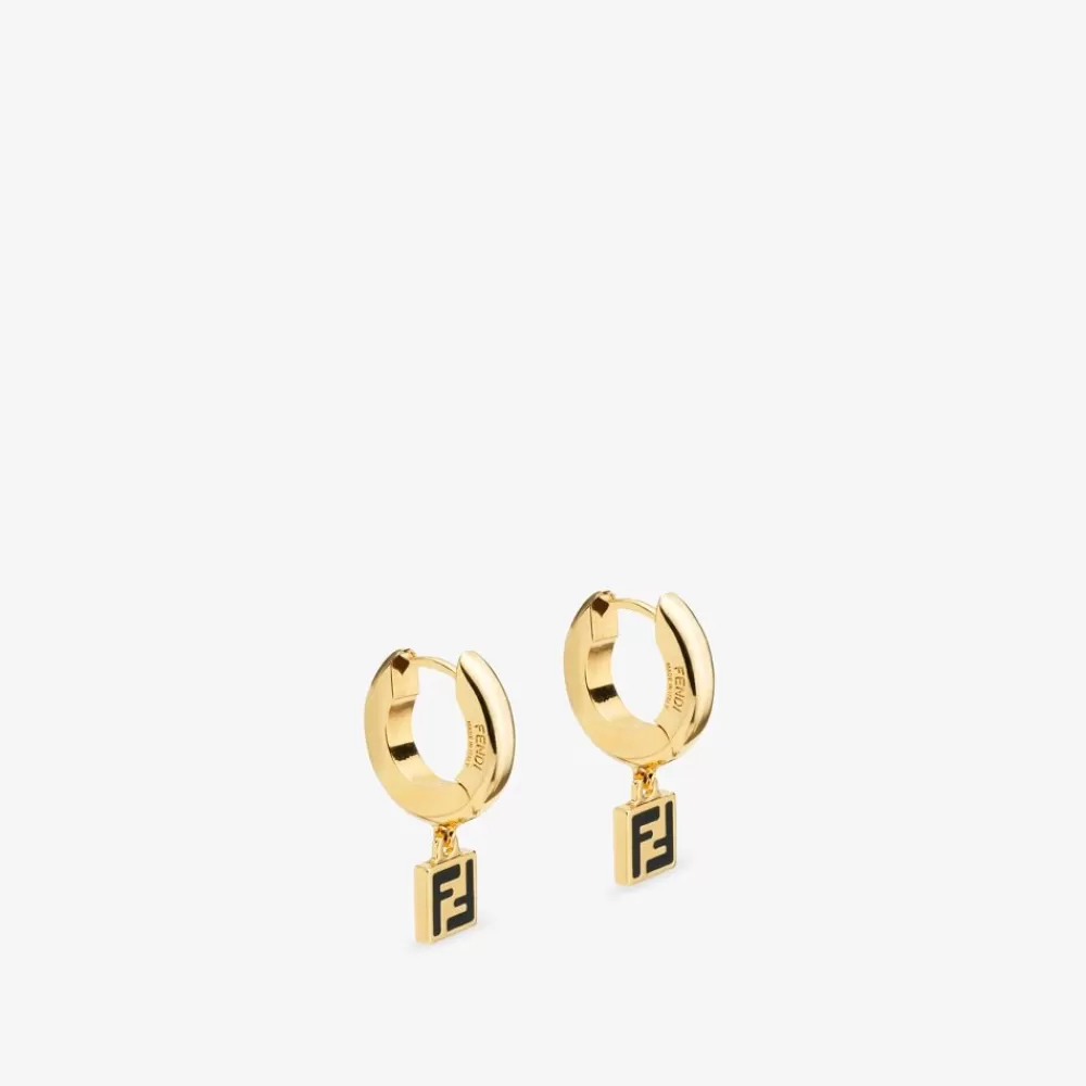 Orecchini E Spille>Fendi Orecchini Color Oro