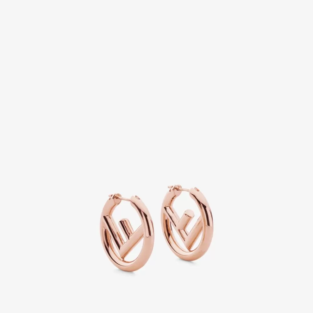 Orecchini E Spille>Fendi Orecchini Color Oro Rosa