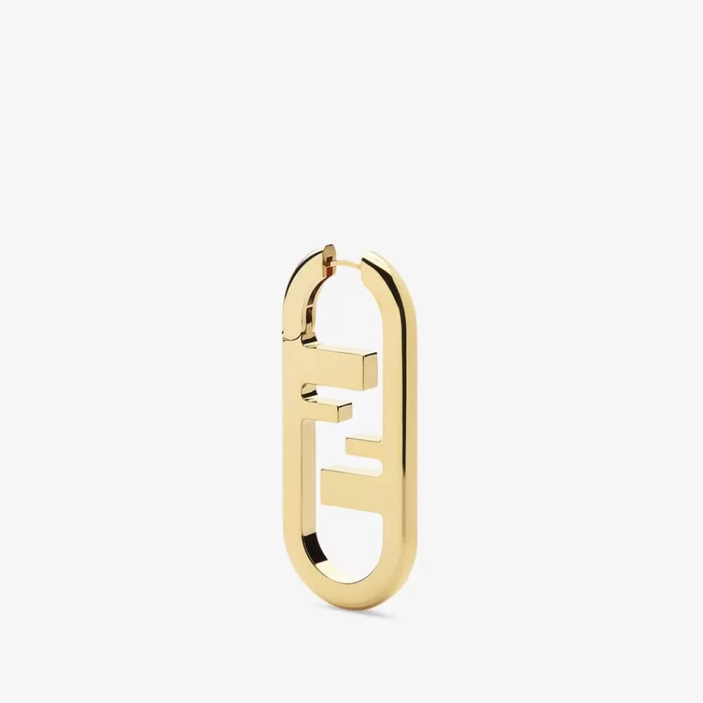 Orecchini E Spille>Fendi Orecchino Color Oro
