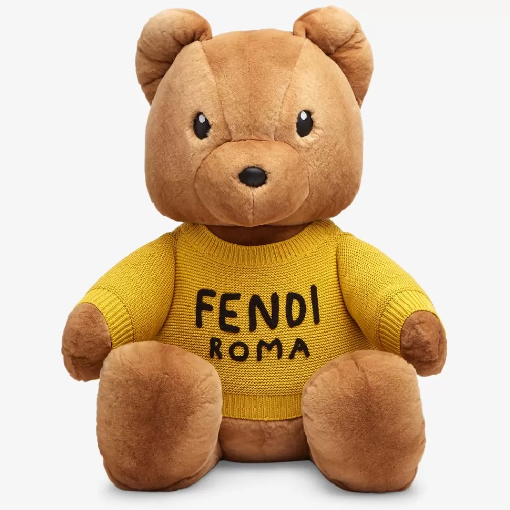 Accessori>Fendi Orso Gigante In Visone Epilato Color Miele