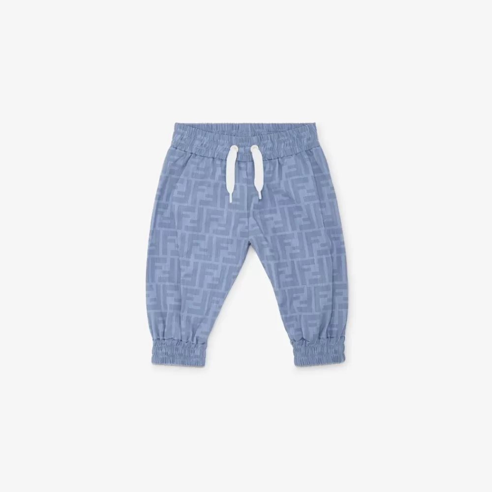 Bambino>Fendi Pantalone Baby In Chambray Celeste