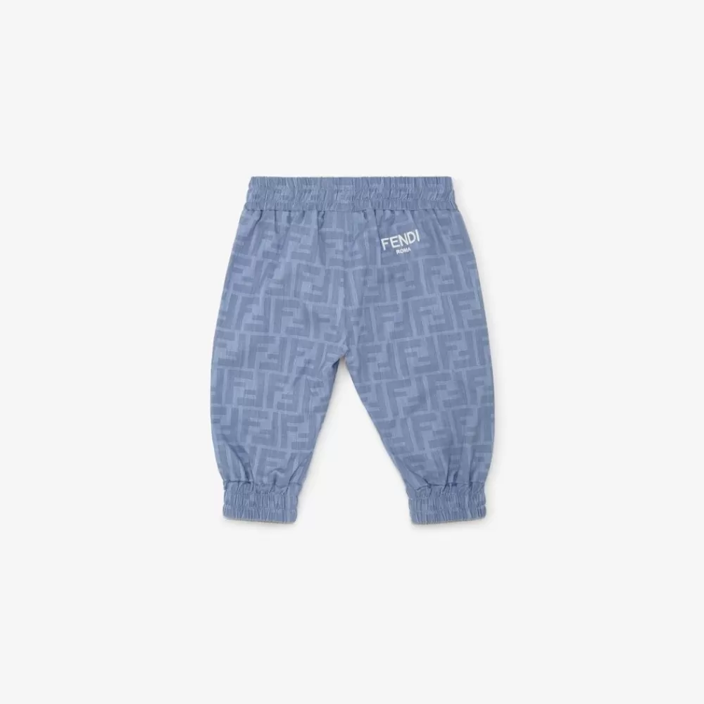 Bambino>Fendi Pantalone Baby In Chambray Celeste